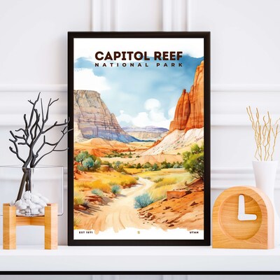 Capitol Reef National Park Poster, Travel Art, Office Poster, Home Decor | S8 - image5